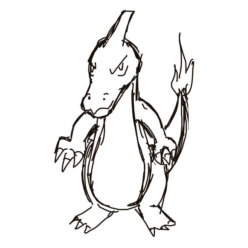 Kanjay's drawing of Charmeleon — Pokémon sketch on Sketchdex