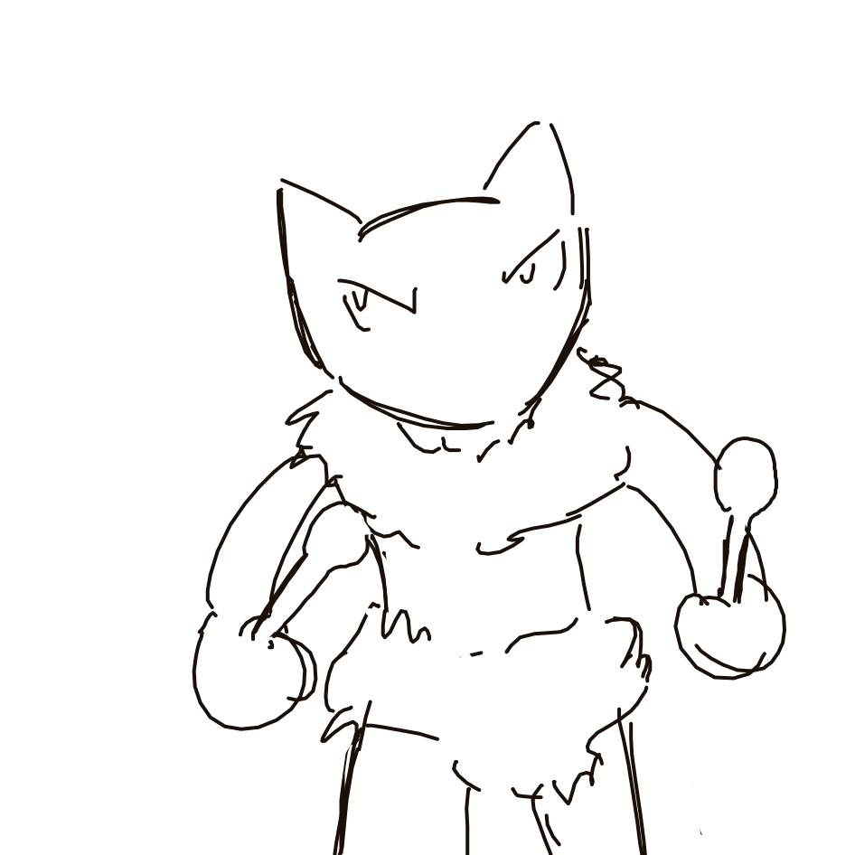 Kanjay's drawing of Kadabra — Pokémon sketch on Sketchdex