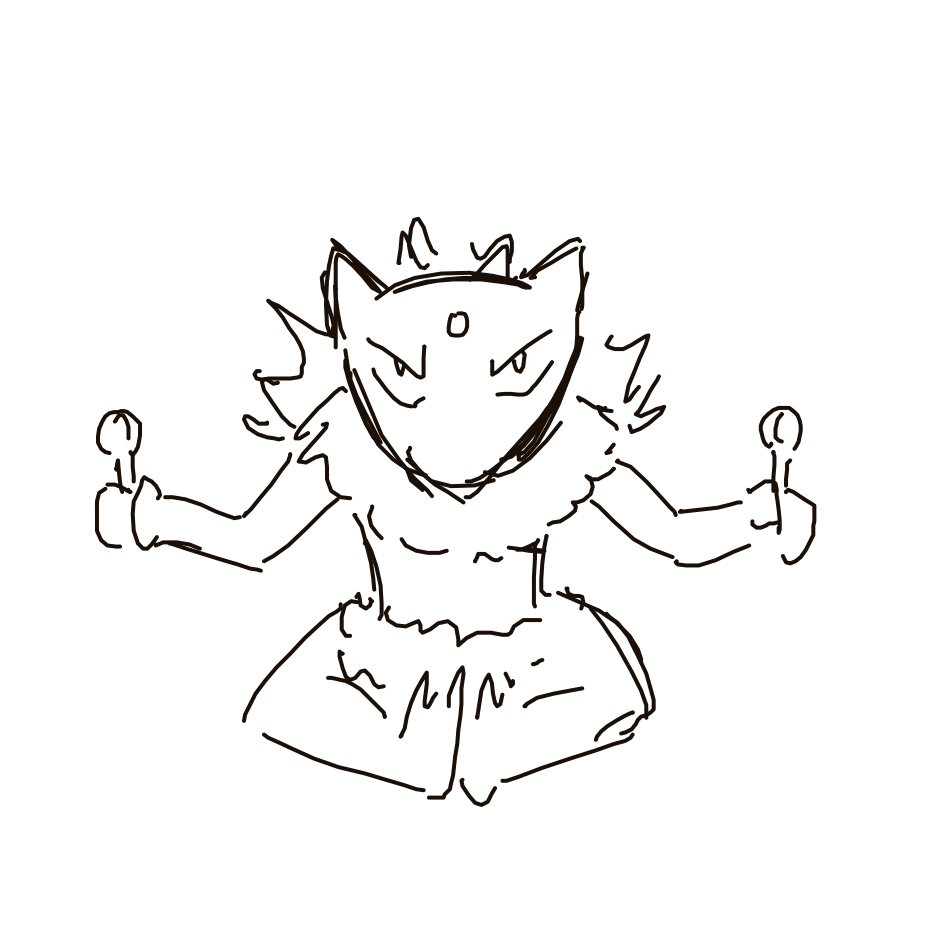 Kanjay's drawing of Alakazam — Pokémon sketch on Sketchdex