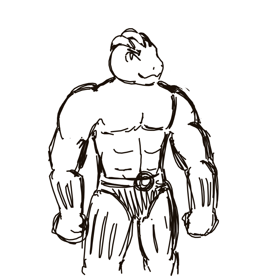 Kanjay's drawing of Machoke — Pokémon sketch on Sketchdex