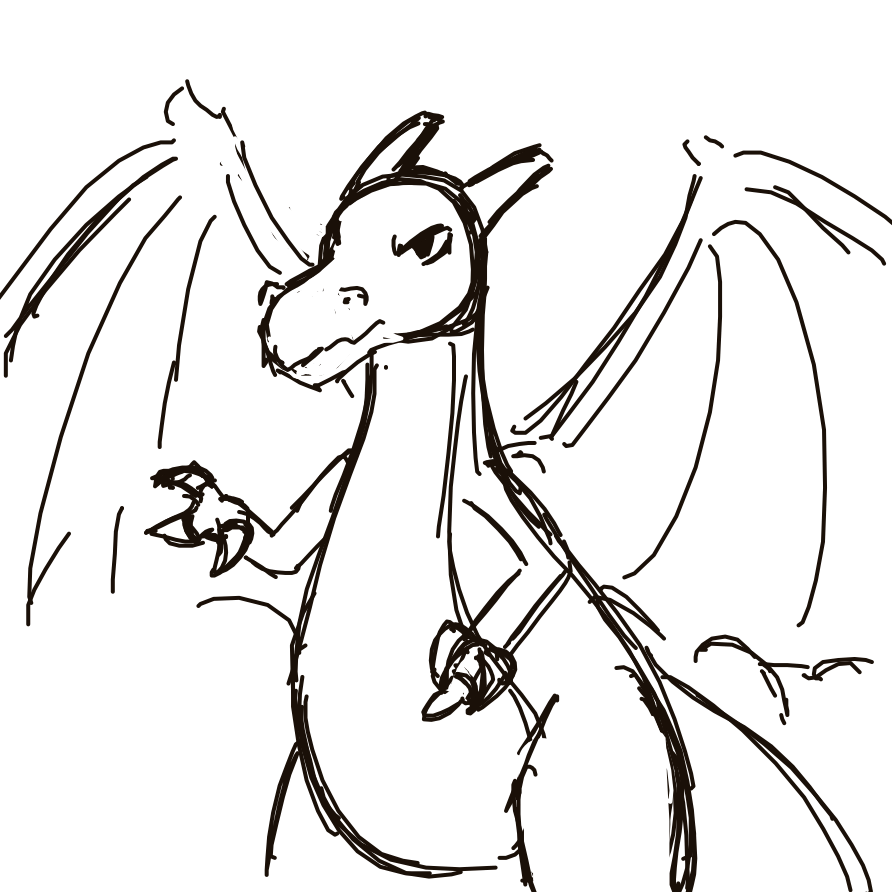 Kanjay's drawing of Charizard — Pokémon sketch on Sketchdex