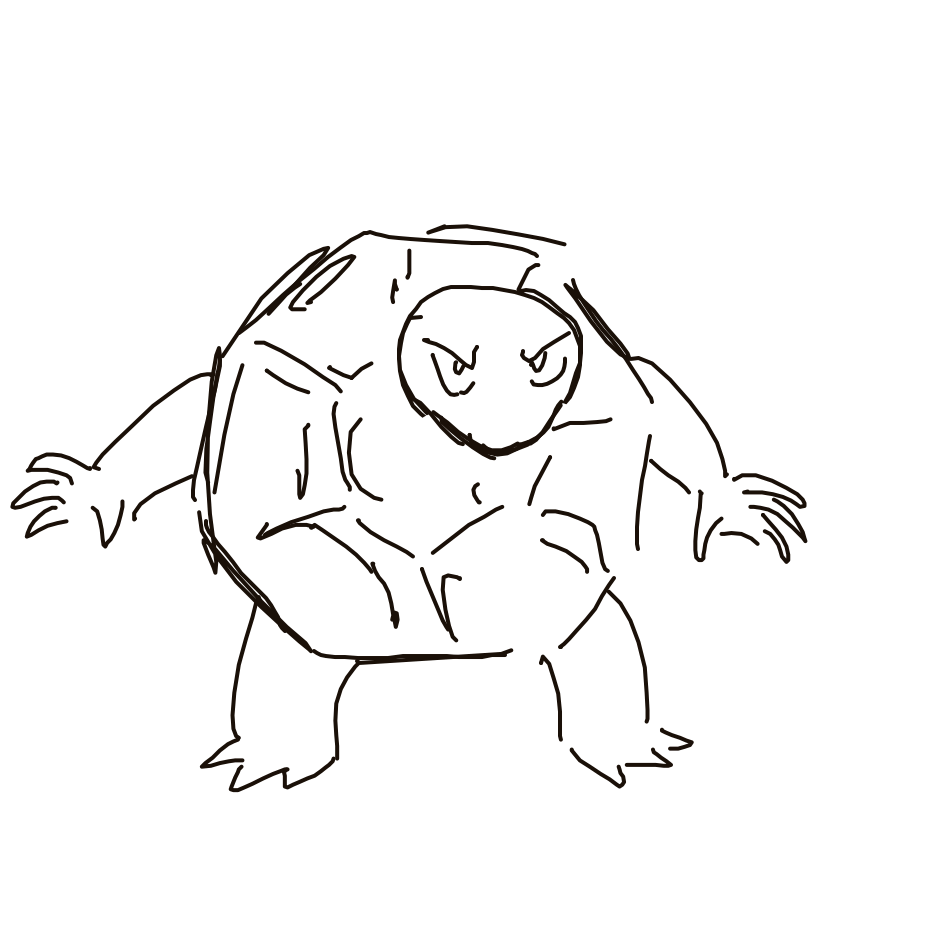 Kanjay's drawing of Golem — Pokémon sketch on Sketchdex