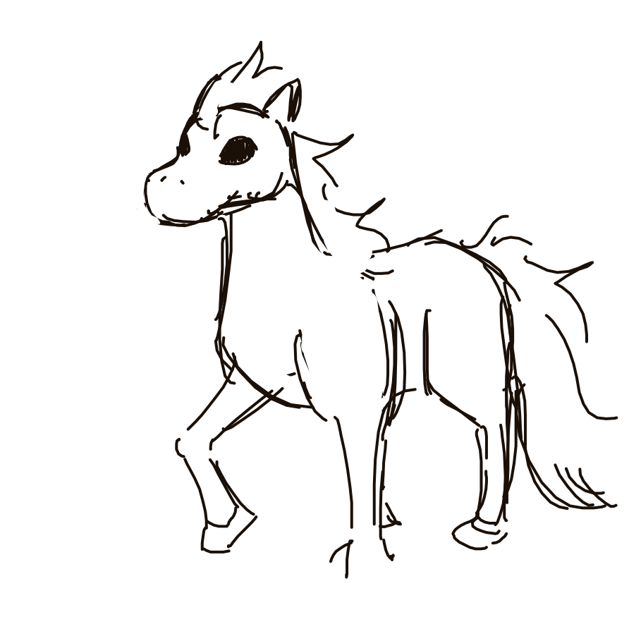 Kanjay's drawing of Ponyta — Pokémon sketch on Sketchdex