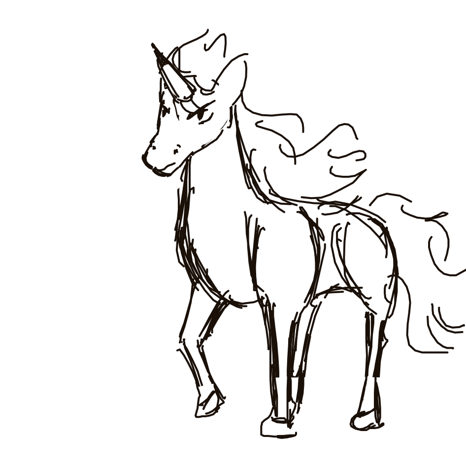 Kanjay's drawing of Rapidash — Pokémon sketch on Sketchdex