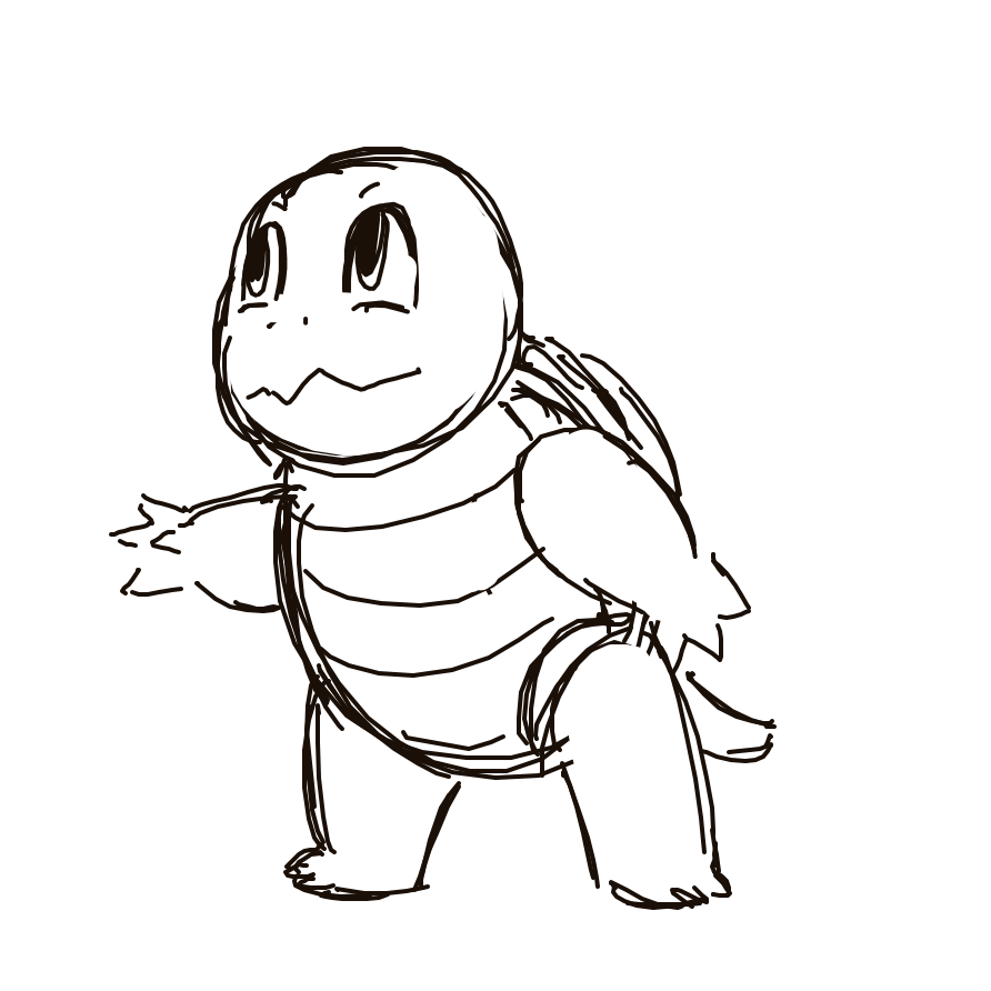 Kanjay's drawing of Squirtle — Pokémon sketch on Sketchdex