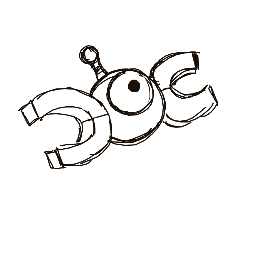 Kanjay's drawing of Magnemite — Pokémon sketch on Sketchdex