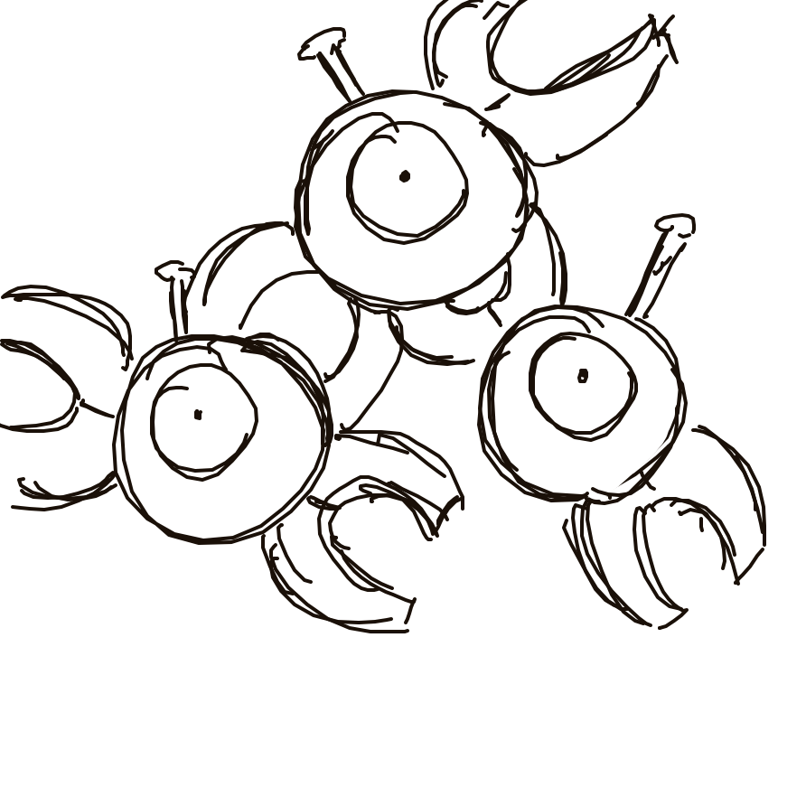 Kanjay's drawing of Magneton — Pokémon sketch on Sketchdex