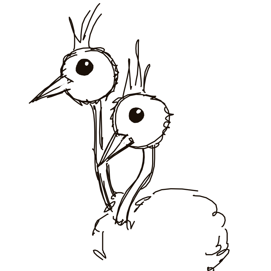 Kanjay's drawing of Doduo — Pokémon sketch on Sketchdex