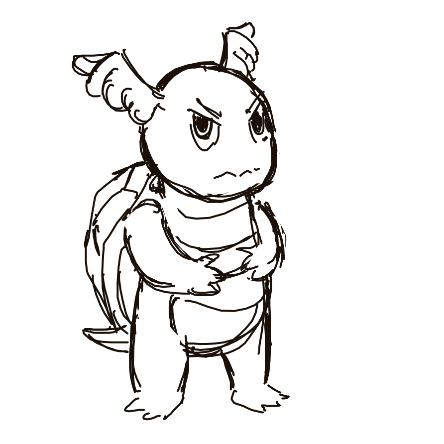 Kanjay's drawing of Wartortle — Pokémon sketch on Sketchdex