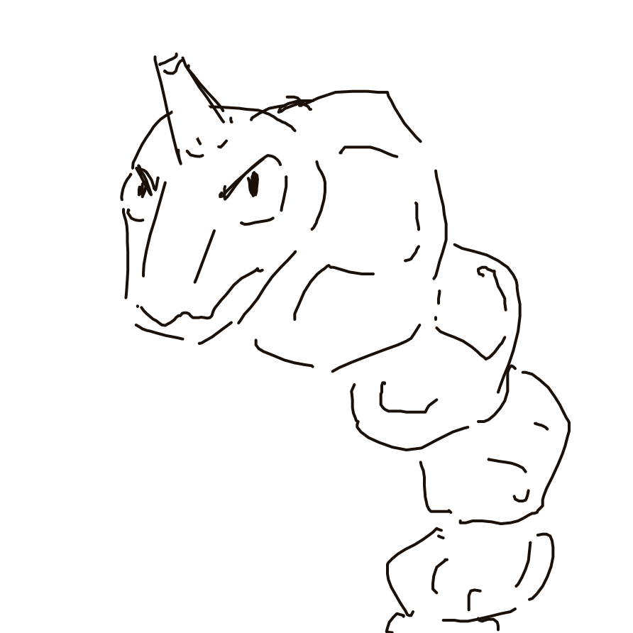 Kanjay's drawing of Onix — Pokémon sketch on Sketchdex