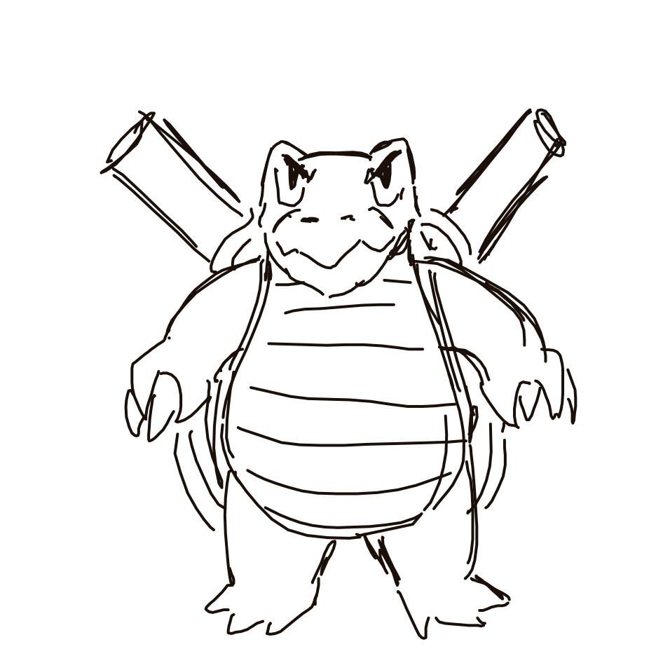 Kanjay's drawing of Blastoise — Pokémon sketch on Sketchdex