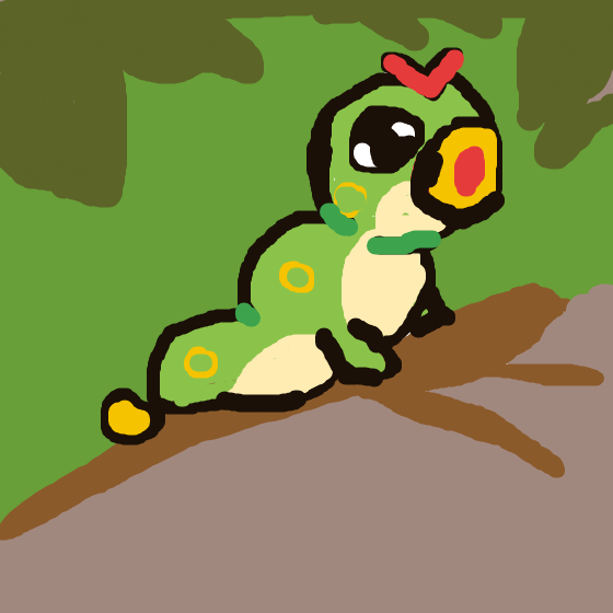 buizel28's drawing of Caterpie — Pokémon sketch on Sketchdex