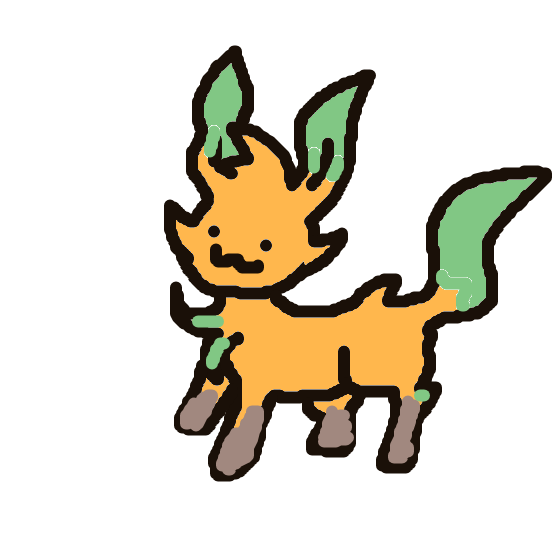 gomykrais's drawing of Leafeon — best Pokémon fan art on Sketchdex