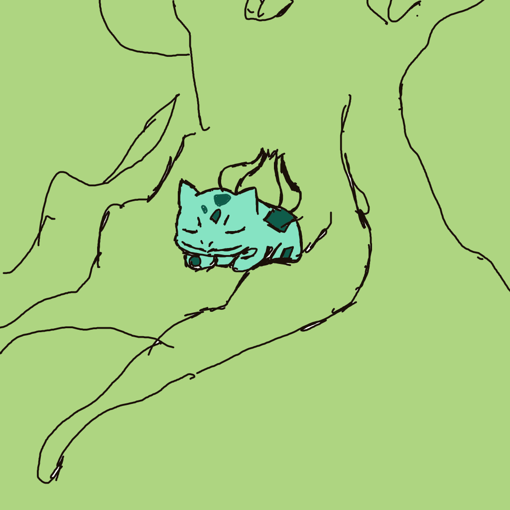 FlameVenusaur414's drawing of Bulbasaur — Pokémon sketch on Sketchdex