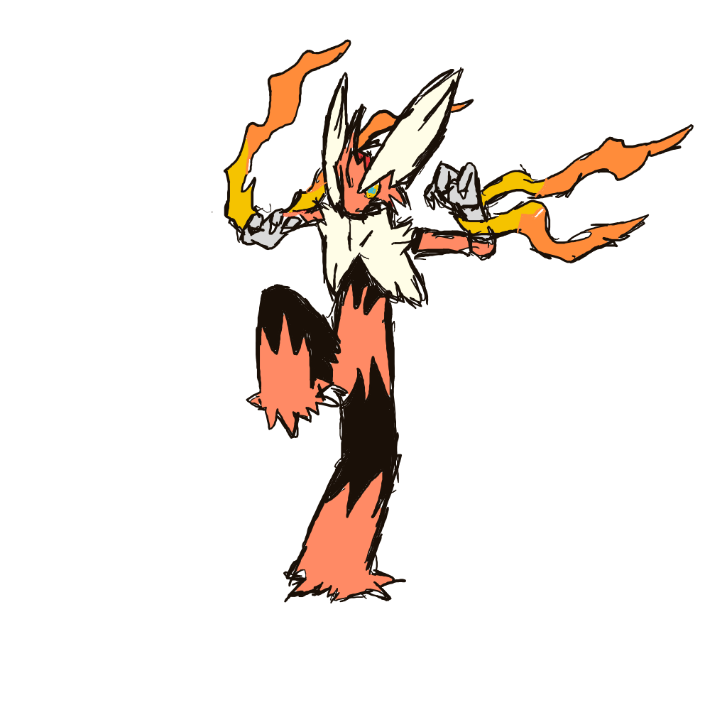 FlameVenusaur414's drawing of Blaziken — Pokémon fan art on Sketchdex