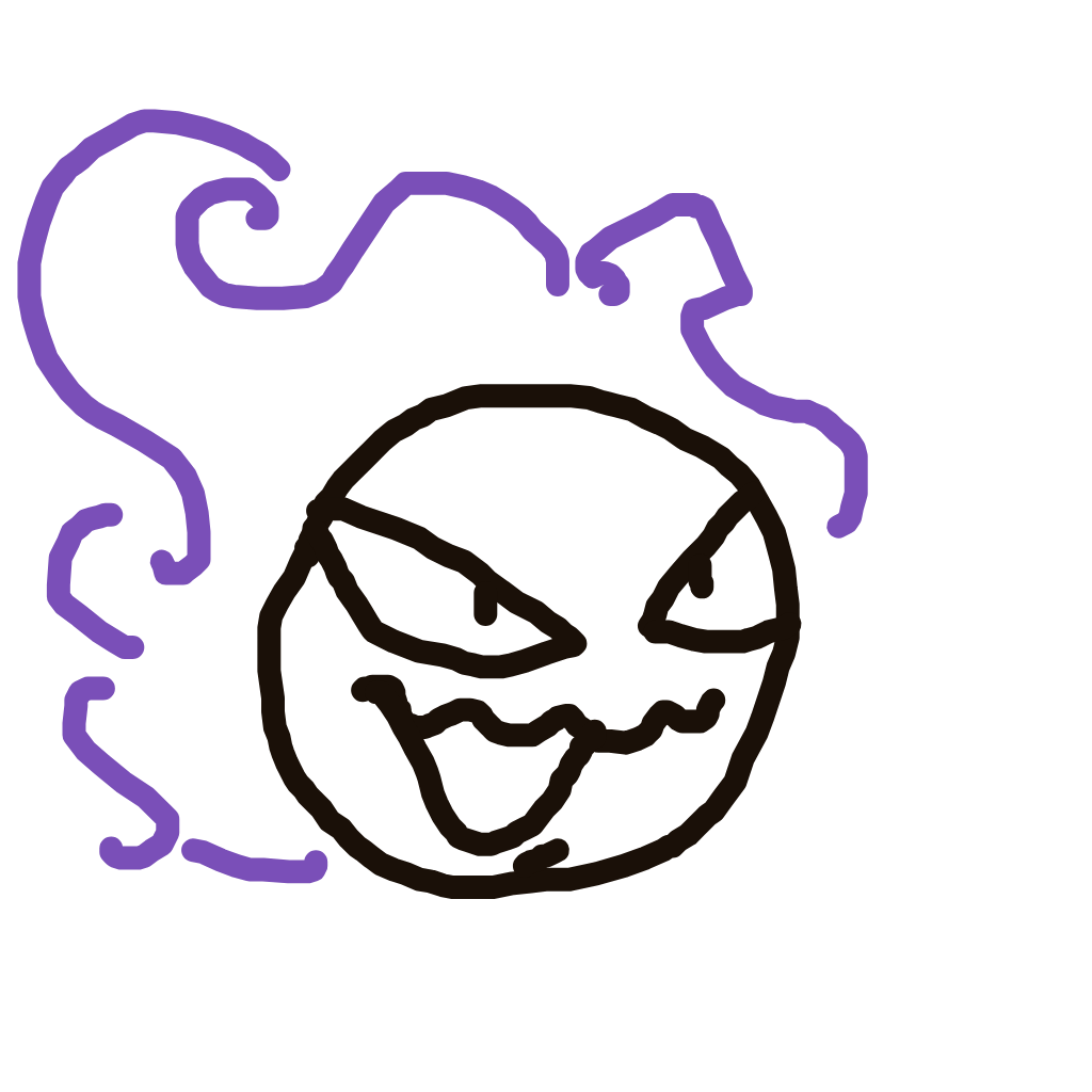 PrimalStarmie414's drawing of Gastly — Pokémon sketch on Sketchdex