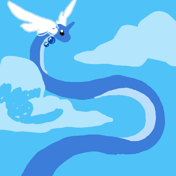 Soupsoup's drawing of Dragonair — Pokémon sketch on Sketchdex
