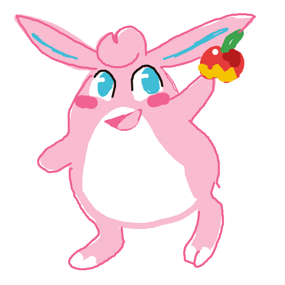 Soupsoup's drawing of Wigglytuff — Pokémon sketch on Sketchdex
