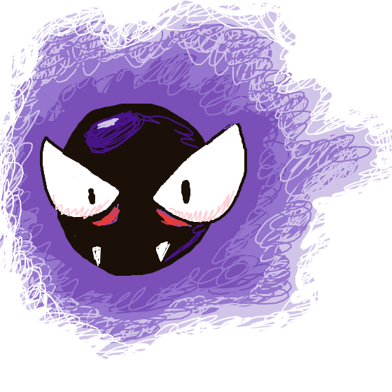 Soupsoup's drawing of Gastly — Pokémon sketch on Sketchdex