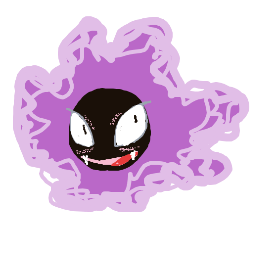 Soupsoup's drawing of Gastly — Pokémon sketch on Sketchdex