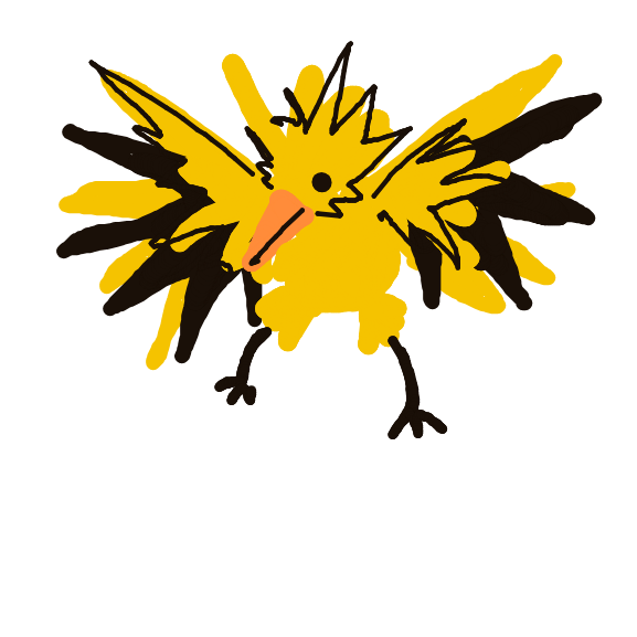 PrimalJolteon387's drawing of Zapdos — Pokémon fan art on Sketchdex