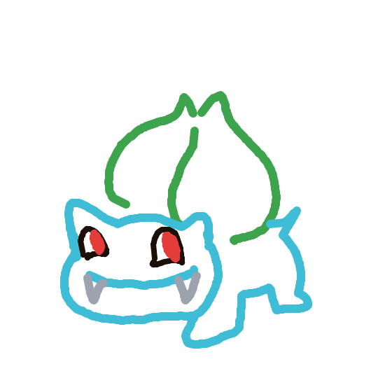 PrimalJolteon387's drawing of Bulbasaur — Pokémon sketch on Sketchdex