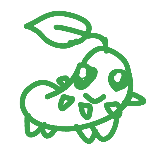 Indy's drawing of Chikorita — Pokémon sketch on Sketchdex