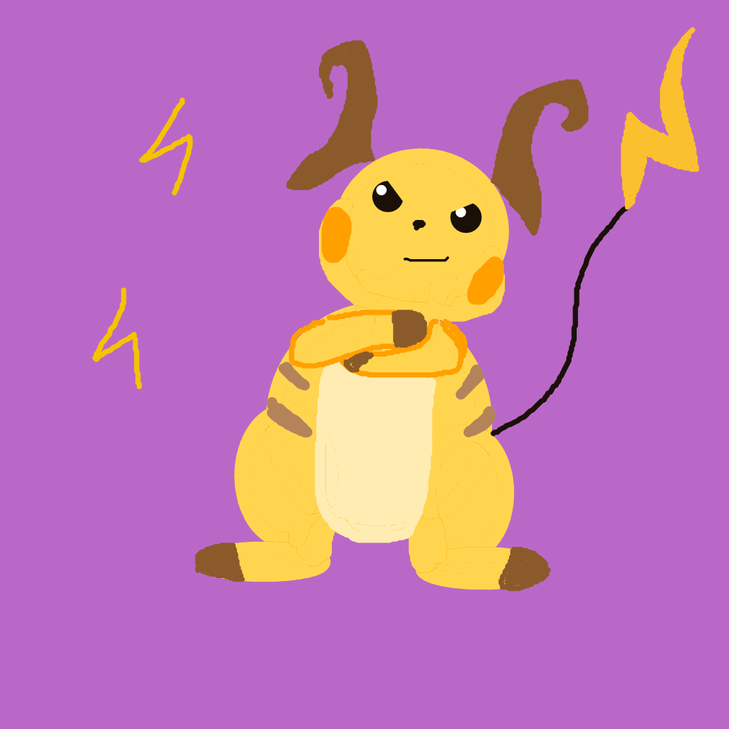 Kyukeko's drawing of Raichu — Pokémon sketch on Sketchdex