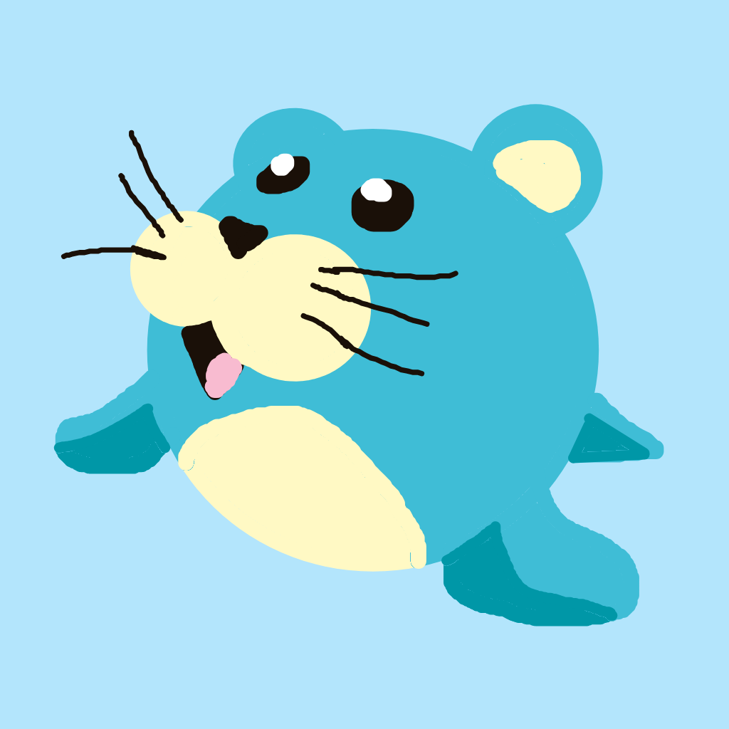 Kyukeko's drawing of Spheal — Pokémon sketch on Sketchdex