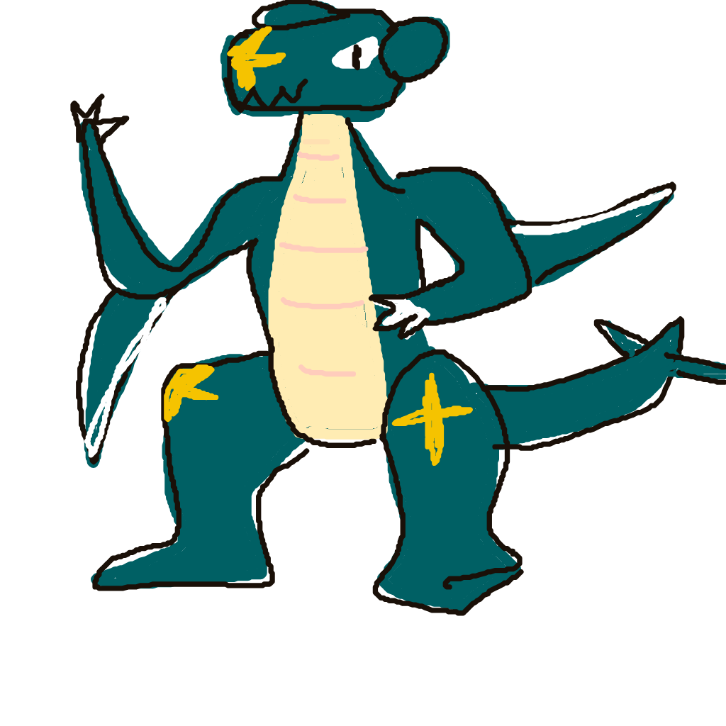 Kyukeko's drawing of Garchomp — Pokémon sketch on Sketchdex