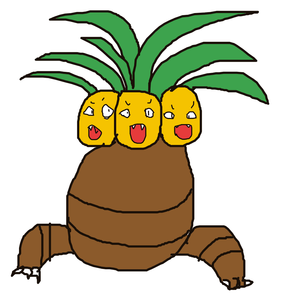 SwiftVaporeon485's drawing of Exeggutor — Pokémon sketch on Sketchdex