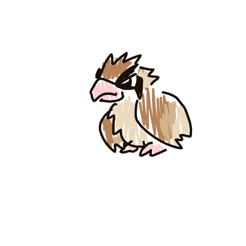 newtraall's drawing of Pidgey — Pokémon sketch on Sketchdex