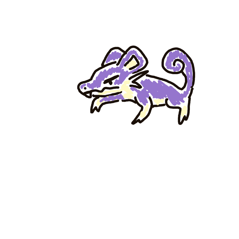newtraall's drawing of Rattata — Pokémon sketch on Sketchdex