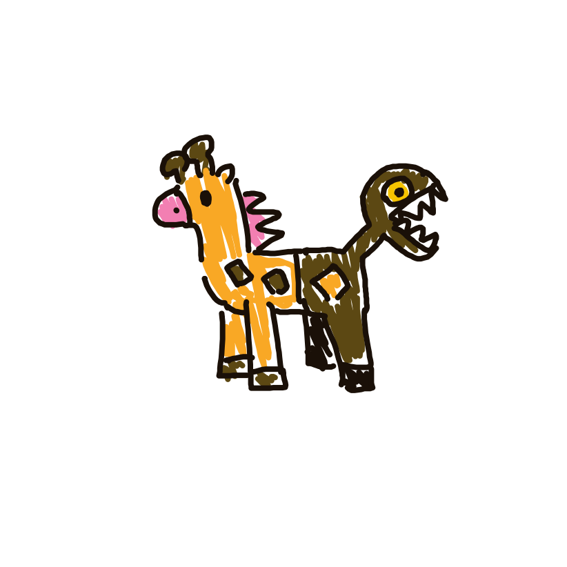 newtraall's drawing of Girafarig — Pokémon sketch on Sketchdex