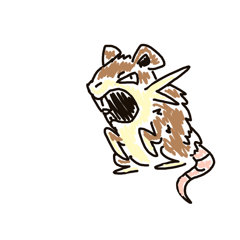 newtraall's drawing of Raticate — Pokémon sketch on Sketchdex