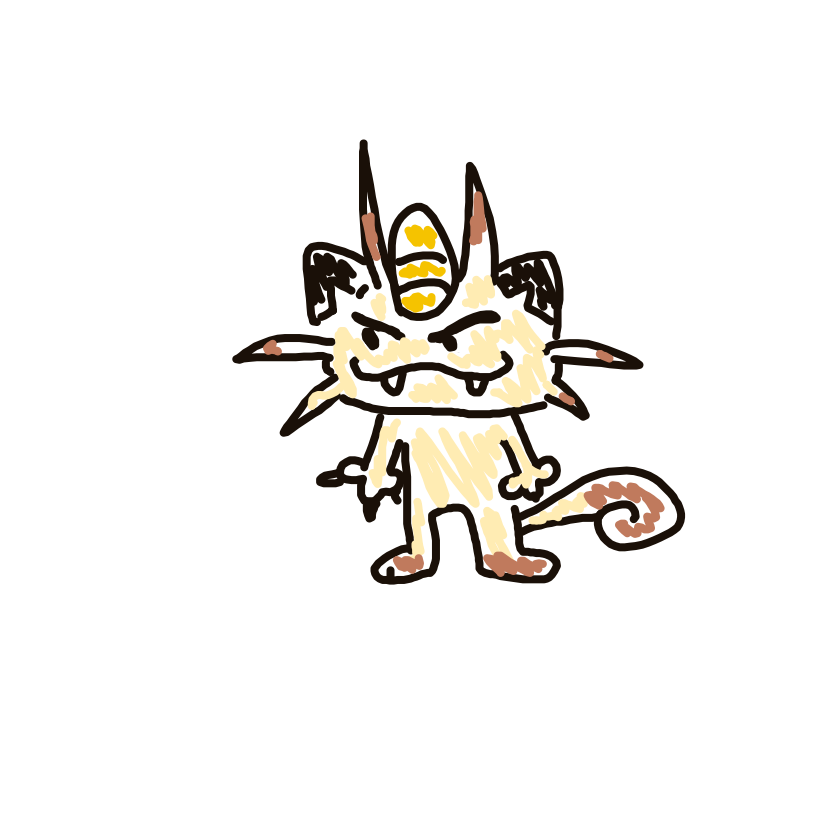 Meowth drawing