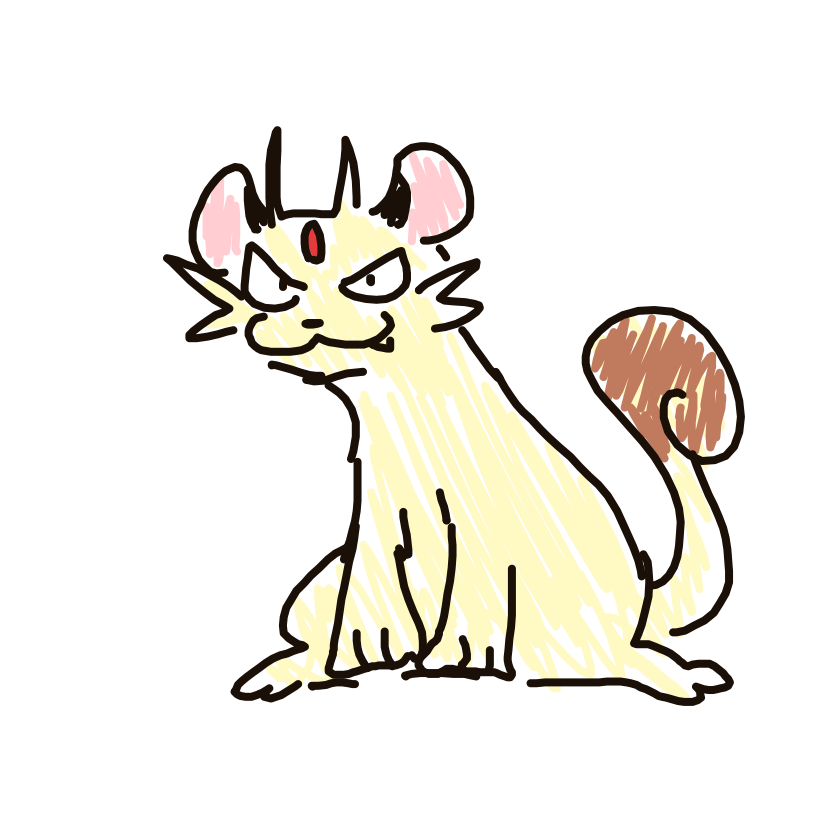 newtraall's drawing of Persian — Pokémon fan art on Sketchdex