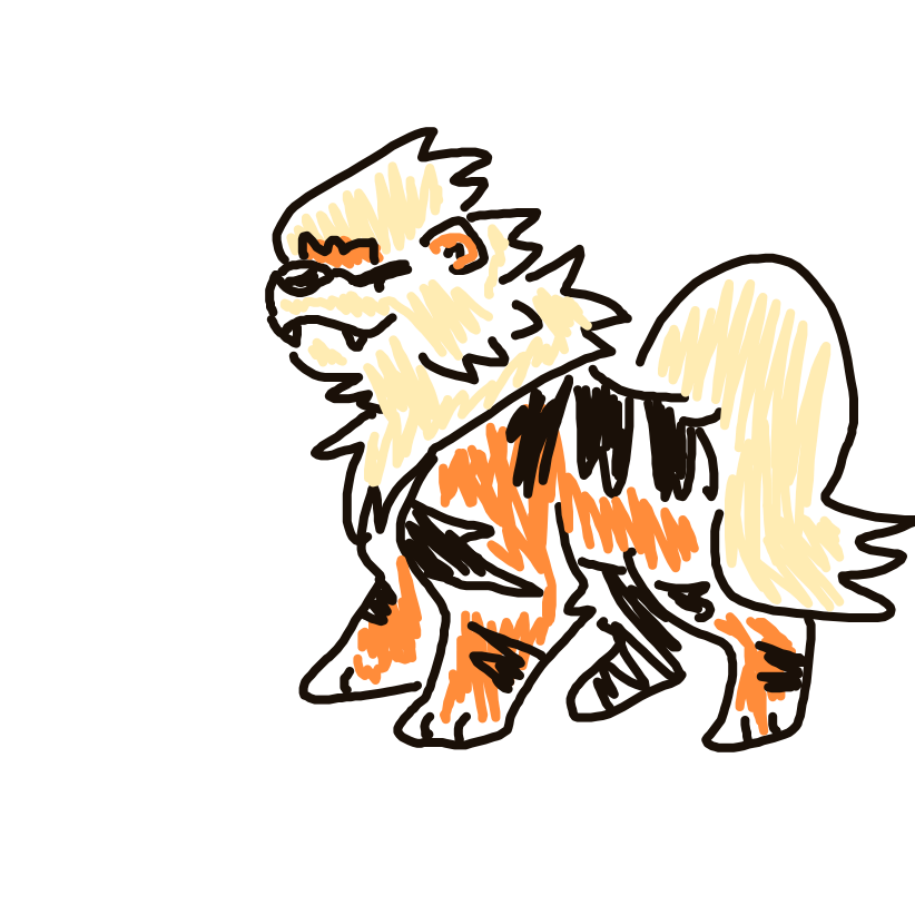 Arcanine drawing