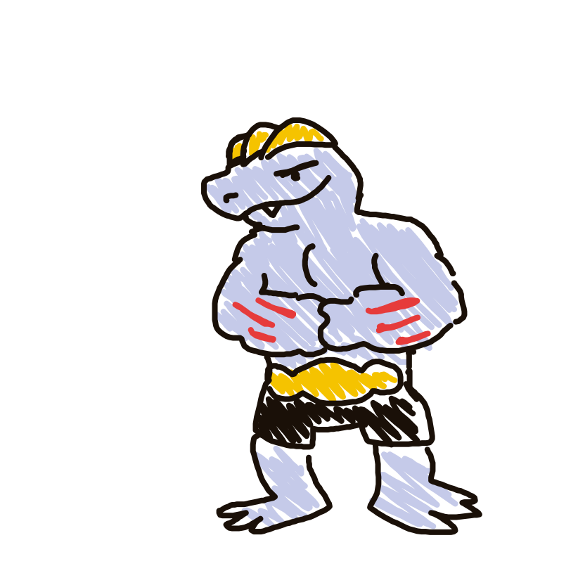 Machoke drawing