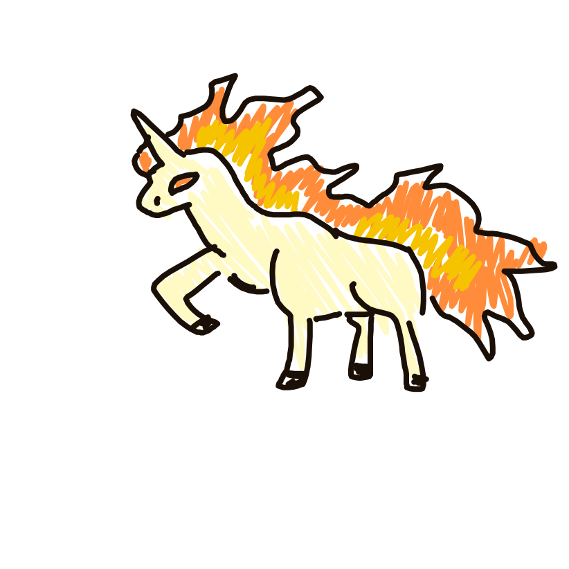 Rapidash drawing