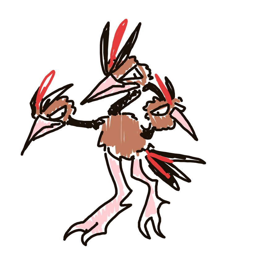 Dodrio drawing