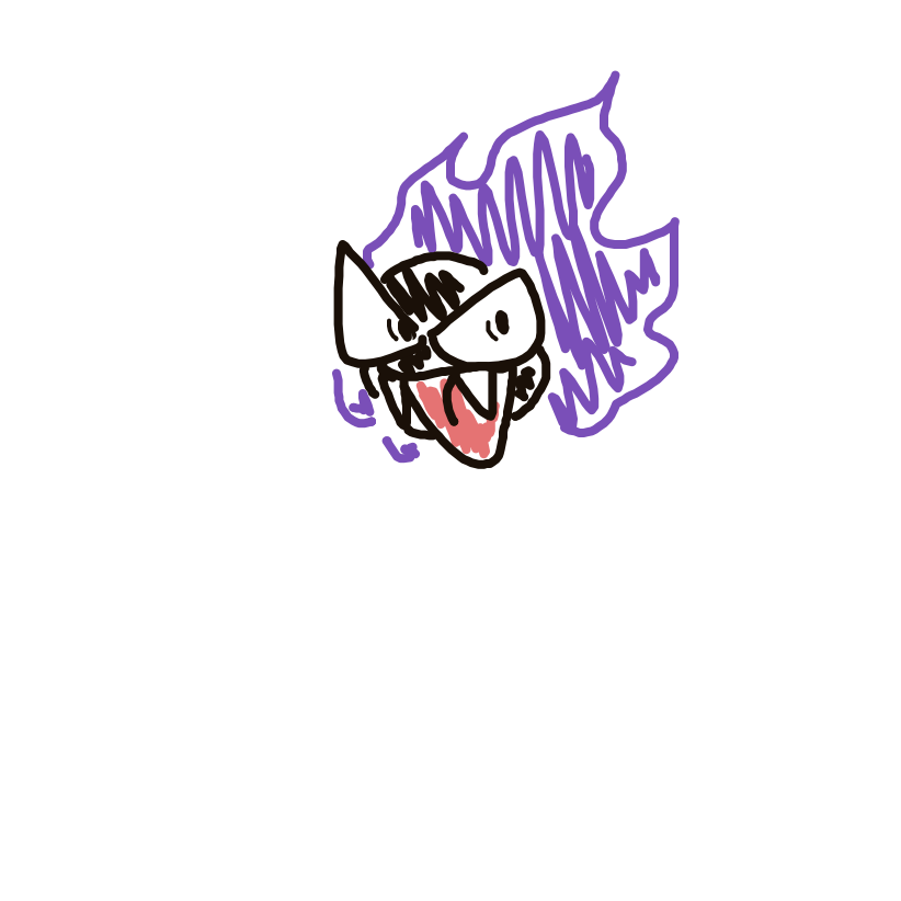 Gastly drawing