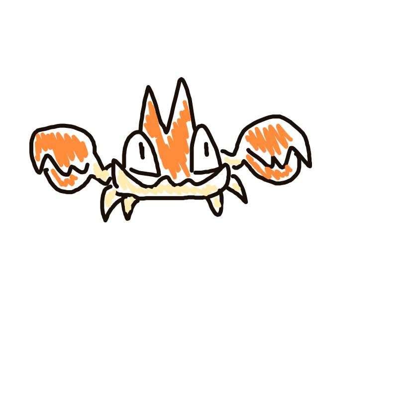 Krabby drawing