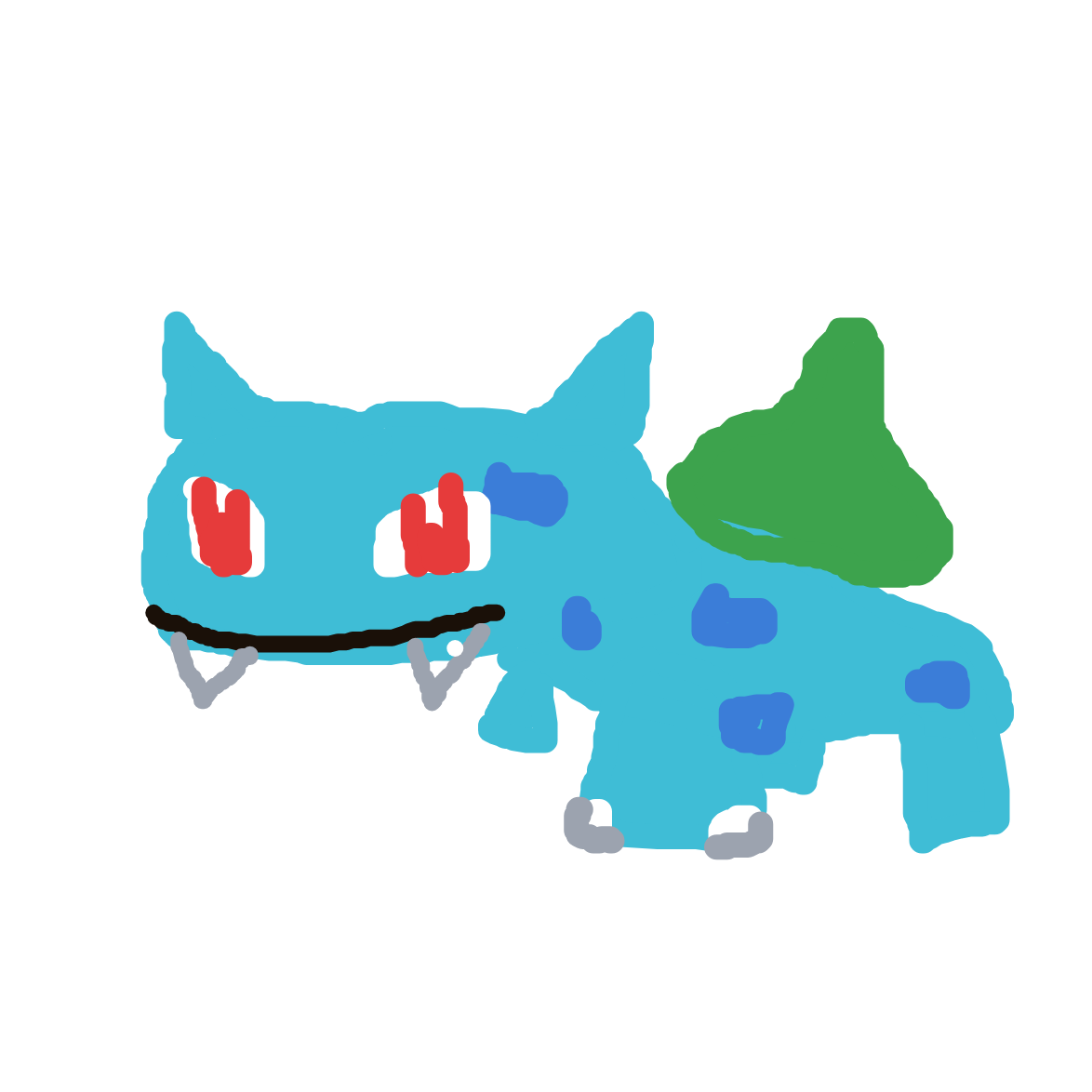 mkb399's drawing of Bulbasaur — Pokémon sketch on Sketchdex