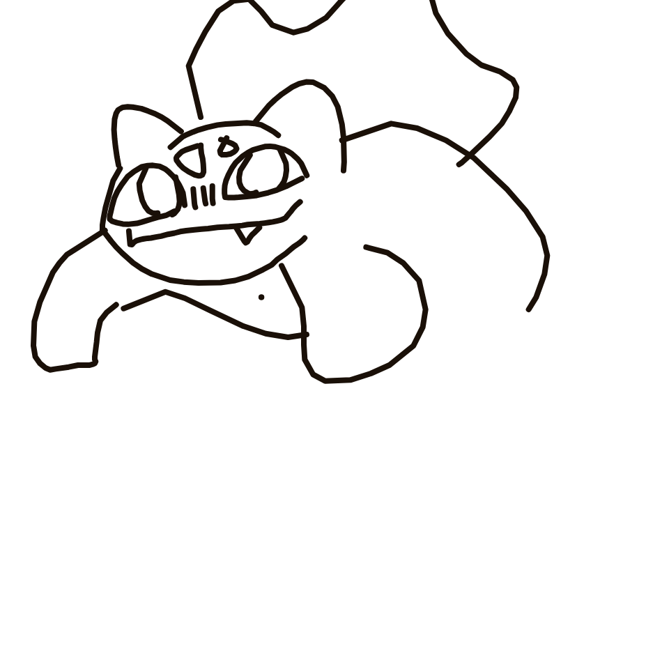 Bemular's drawing of Bulbasaur — Pokémon sketch on Sketchdex