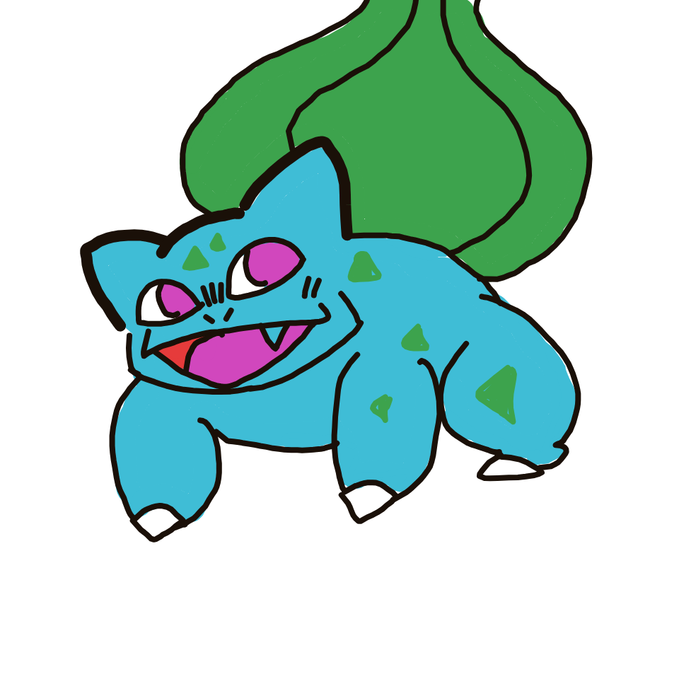 Bemular's drawing of Bulbasaur — Pokémon sketch on Sketchdex
