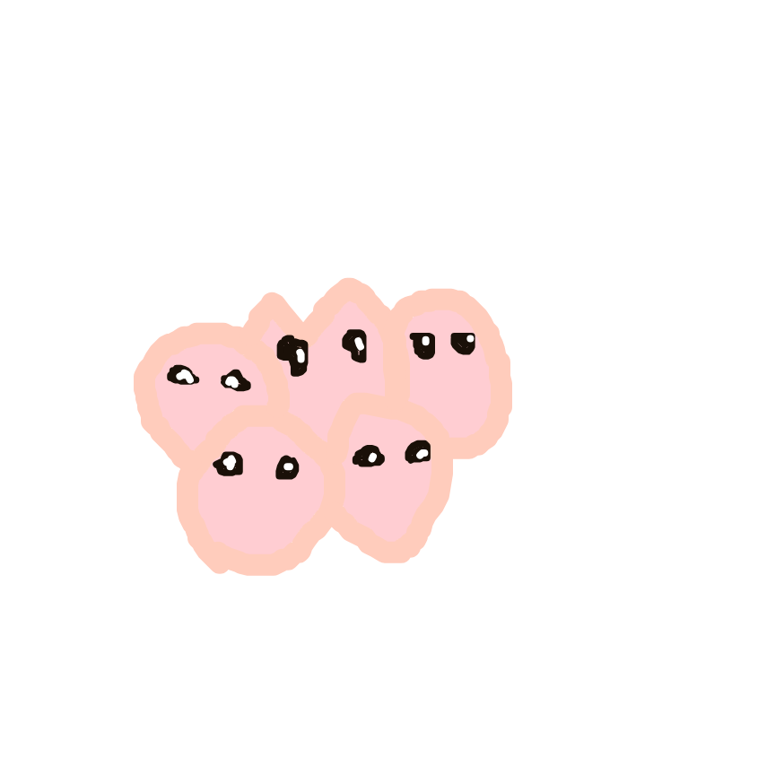 Alokin's drawing of Exeggcute — Pokémon sketch on Sketchdex