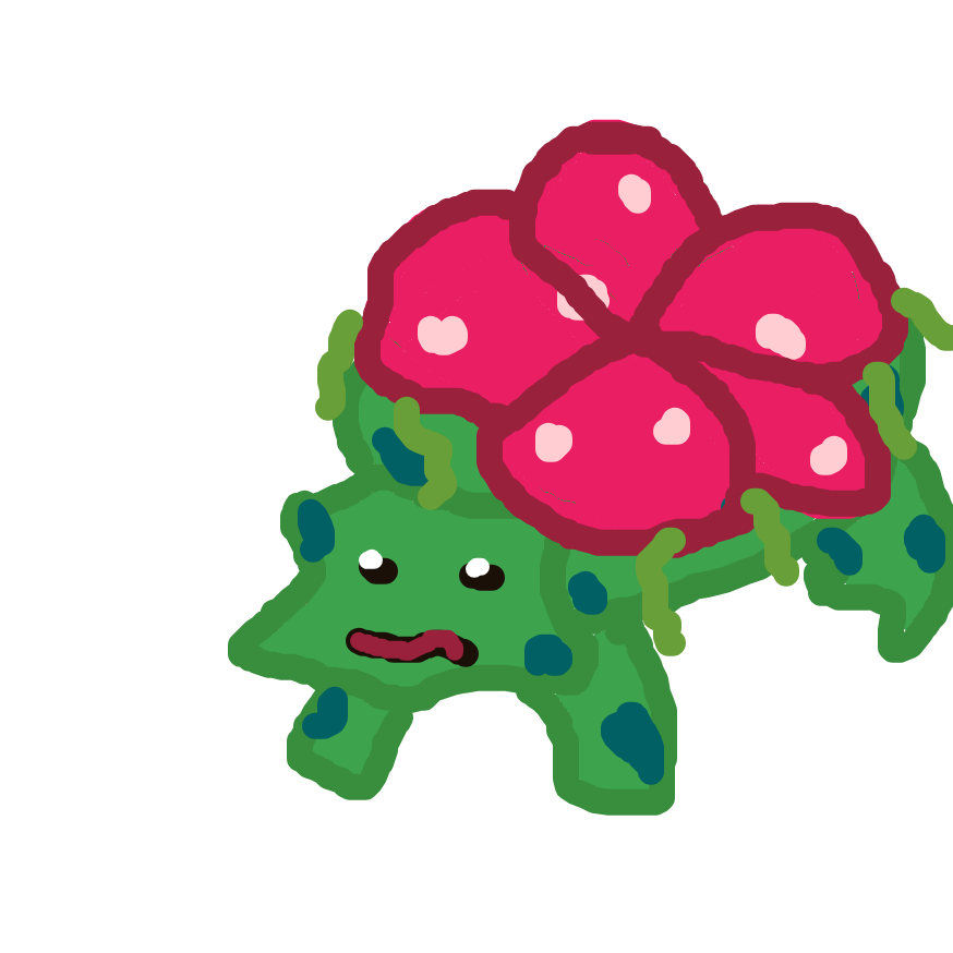 Alokin's drawing of Venusaur — Pokémon sketch on Sketchdex