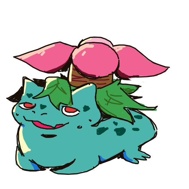 dunkaccino's drawing of Venusaur — Pokémon sketch on Sketchdex