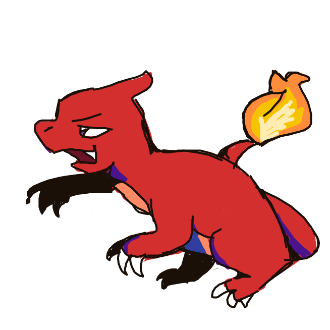 dunkaccino's drawing of Charmeleon — Pokémon sketch on Sketchdex